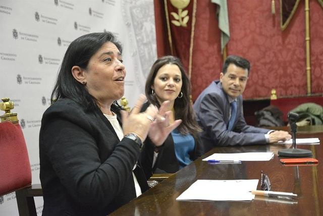 La presidenta de Asogra, Guadalupe Cuerva, en primer término. 