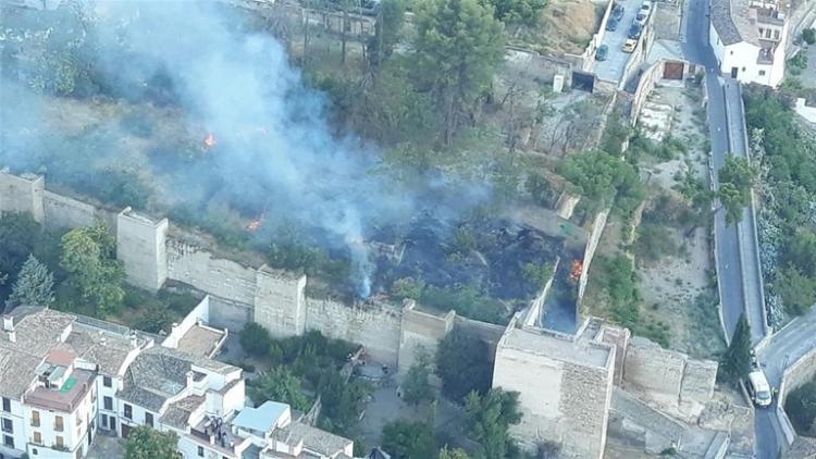 Imagen del incendio. 