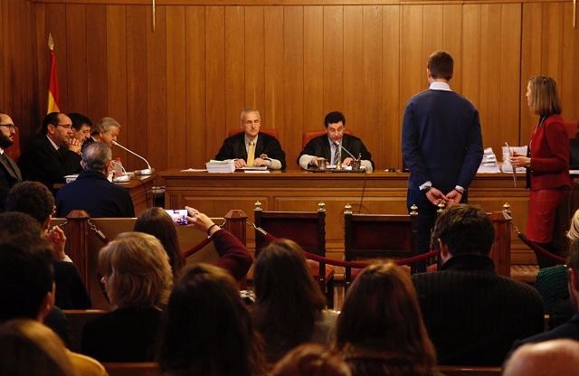 El denunciante, durante el juicio. 