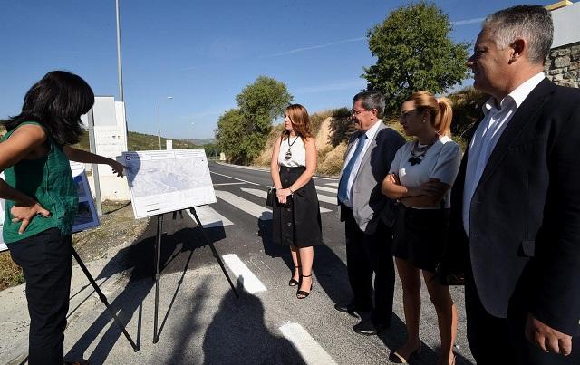 Visita a la carretera, con las obras ya terminadas. 