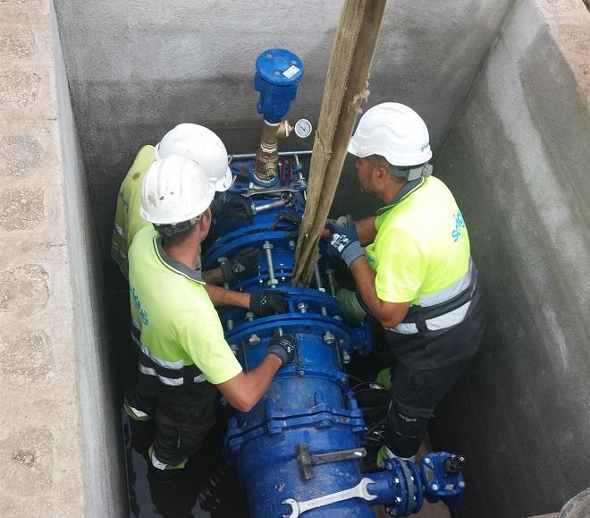 Puesta a punto de las conducciones de agua. 