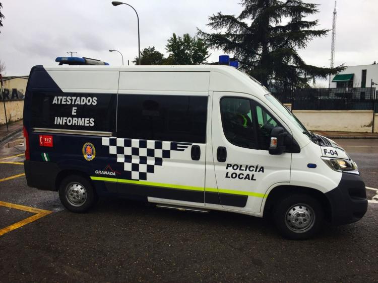 Vehículo de atestados de la Policía Local Vehículo de atestados de la Policía Local.