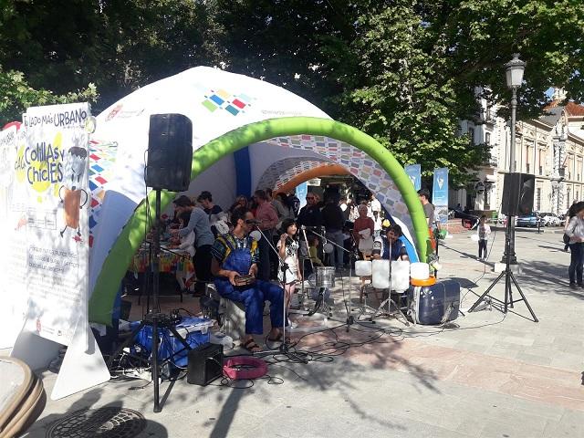 Carpa de la campaña junto a la Fuente de las Batallas.