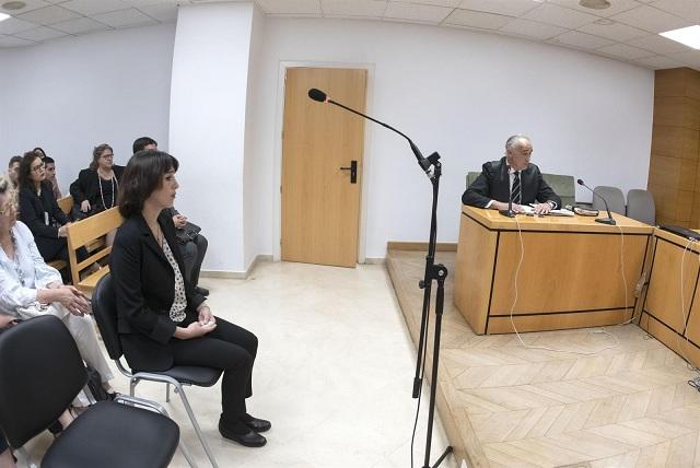 Juana Rivas, durante una sesión judicial. 