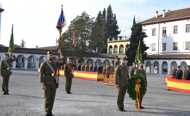 Actos de homenaje y condecoraciones en el Acuartelamiento Cervantes. 