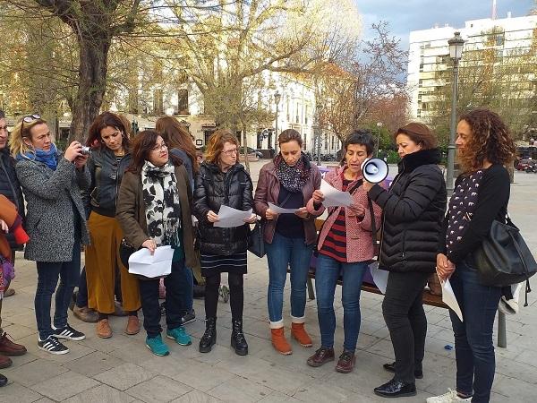 El acto, en el marco del 8M, se ha celebrado en la Fuente de las Batallas.