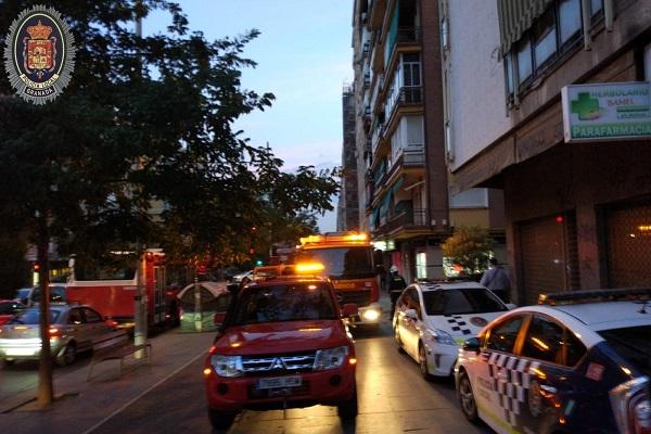 La rápida intervención policial y de Bomberos evitó una tragedia.