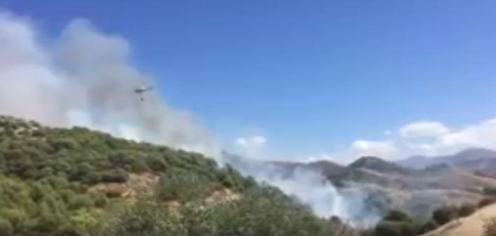 Imagen del incendio captada de un vídeo de la Policía Local de Granada.