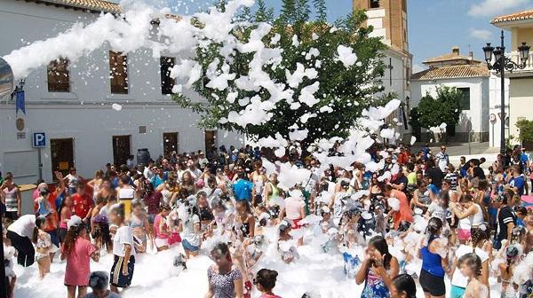 Fiesta de la espuma.