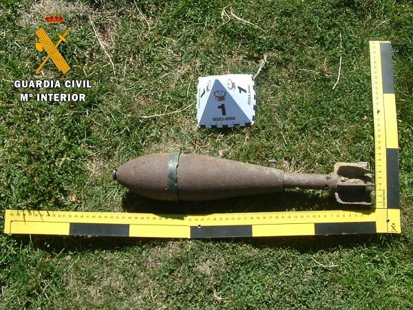Imagen de la granada localizada en la cara sur del Mulhacén.