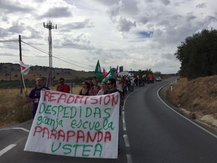 Imagen de la marcha entre Alomartes e Íllora.