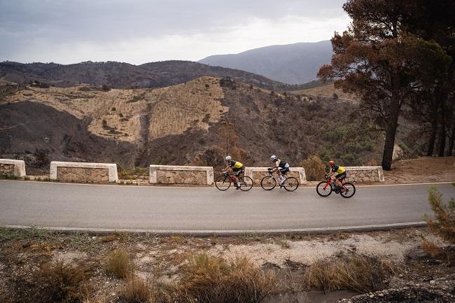 Imagen de la prueba ciclista en la que participaba el fallecido. 