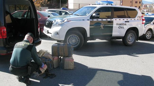 En total han sido intervenidos 163 kilos de hachís.