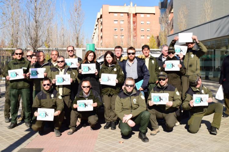 Homenaje a los dos compañeros asesinados por un cazador en Cataluña. Homenaje a los dos compañeros asesinados por un cazador en Cataluña.