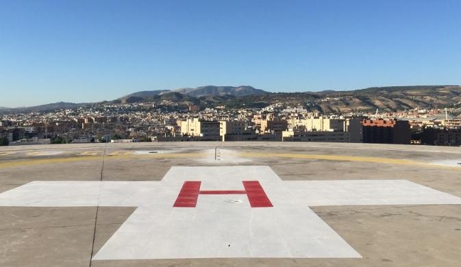 Helipuerto del Hospital Clínico en el PTS. 