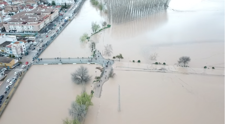 Aspecto del río Genil en Huétor Tájar el pasado 18 de marzo. Aspecto del río Genil en Huétor Tájar el pasado 18 de marzo.