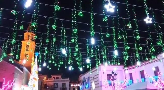 Iluminación navideña en Fondón (Almería).