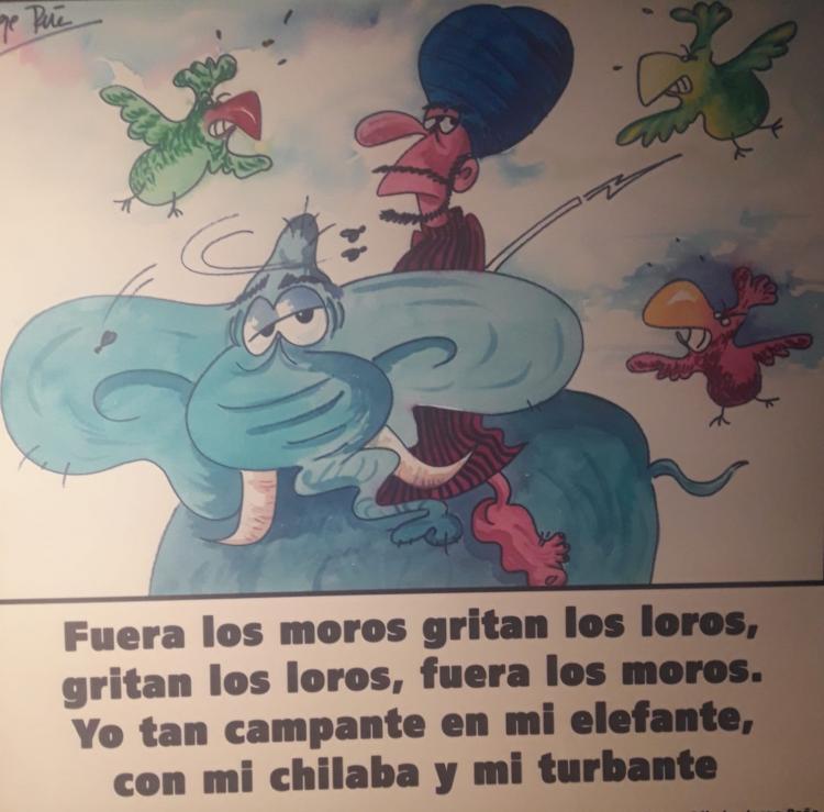 Letra de Carlos Cano y dibujo de Ángel Peña