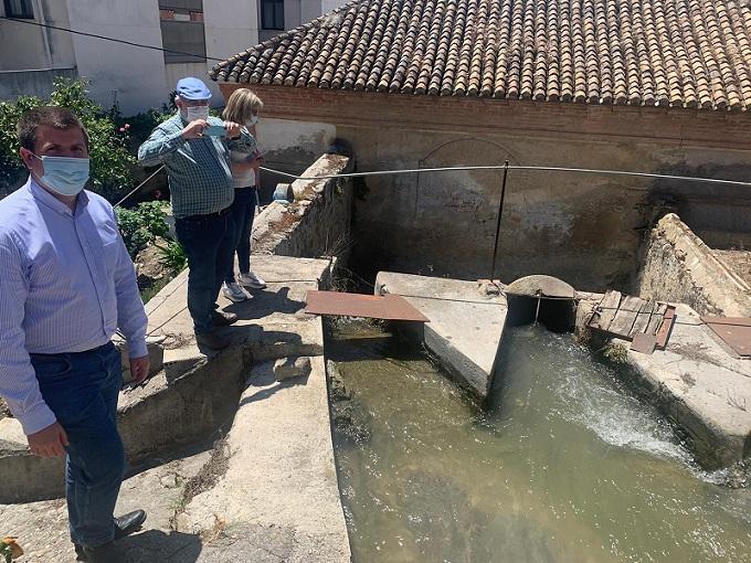 El molino funcionaba con agua de la Acequia Gorda. 