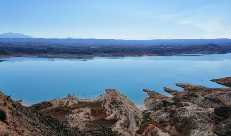 Embalse del Negratín, actualmente al 30% de su capacidad. 