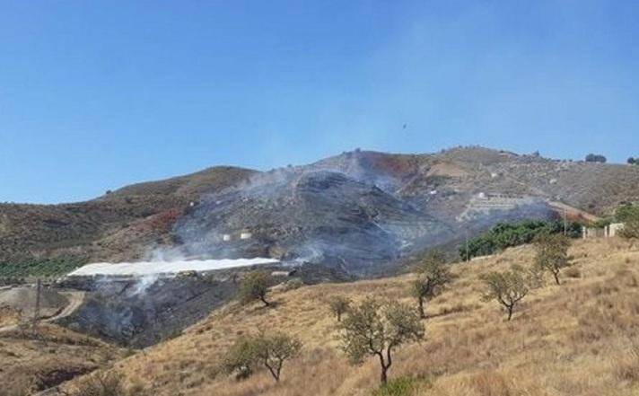 Área afectada por el incendio. 