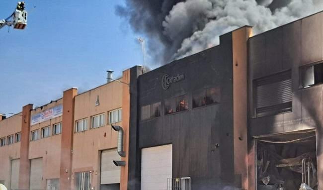 Imagen del incendio.