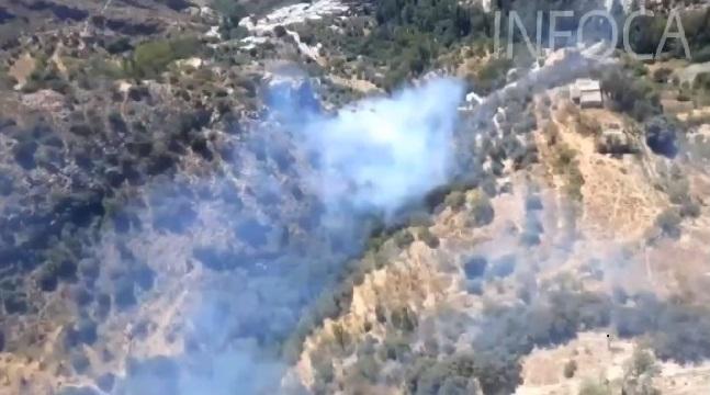 Imagen extraída de un vídeo difundido por @Plan_INFOCA. Imagen extraída de un vídeo difundido por @Plan_INFOCA.