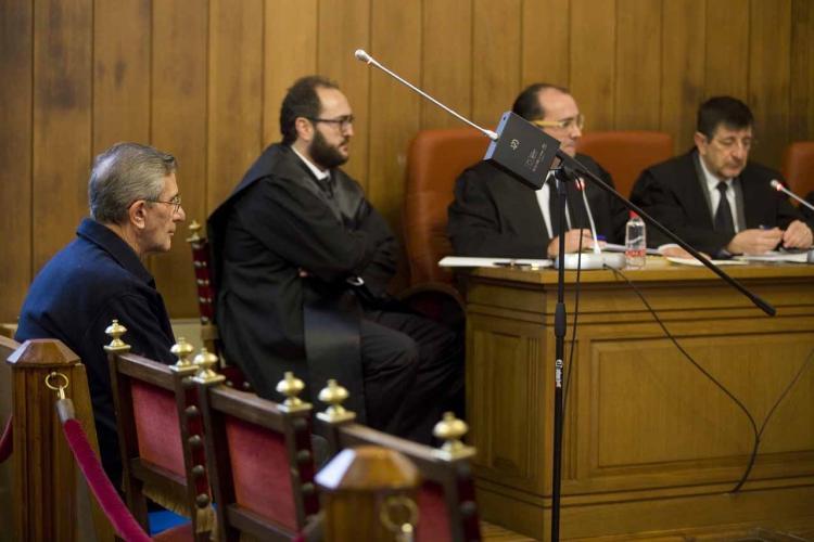 El padre Román, durante la primera sesión del juicio. 