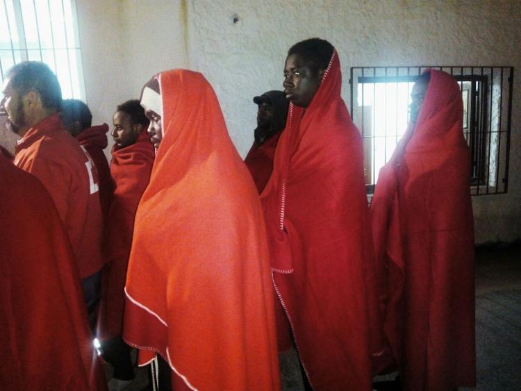 Los inmigrantes atendidos por Cruz Roja. Los inmigrantes atendidos por Cruz Roja.