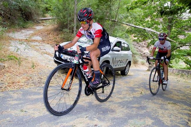 Irene Méndez, en las duras rampas del alto del Duque.