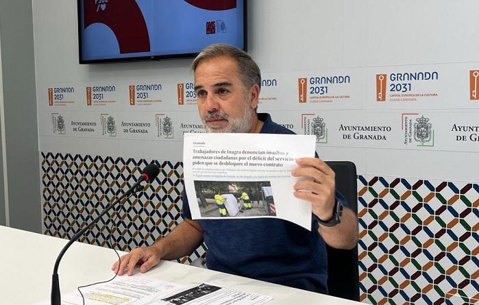 Jacobo Calvo, en rueda de prensa.