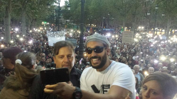 Imagen de una de las concentraciones convocadas por Candel. Imagen de una de las concentraciones convocadas por Candel.