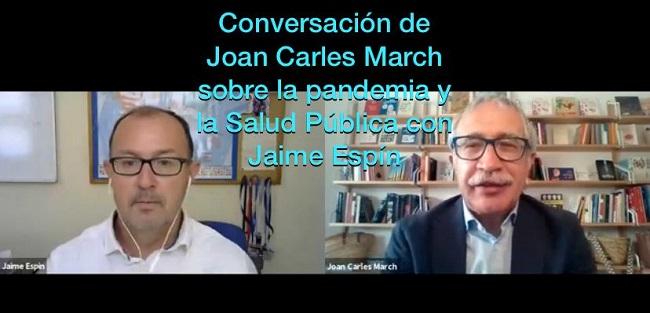 Joan Carles March conversa con Jaime Espín.