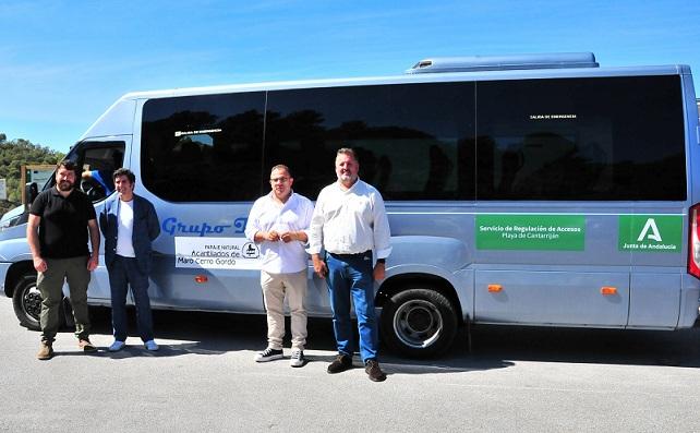 Presentación del servicio de bus lanzadera a Cantarriján. 