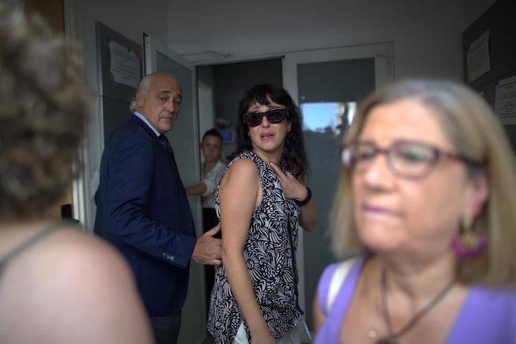 Juana Rivas cuando accedía al punto de encuentro familiar.