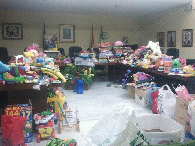 Juguetes recogidos en Cúllar Vega.