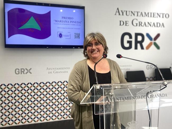 Ana Muñoz en rueda de prensa.