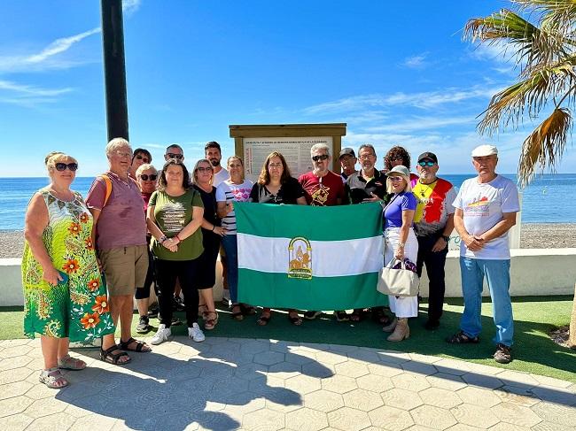 Inauguración de la marquesina en La Rábita.