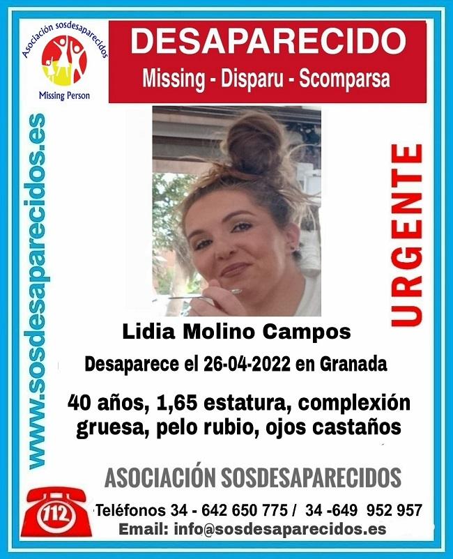 Cartel difundido para alertar de la desaparición.
