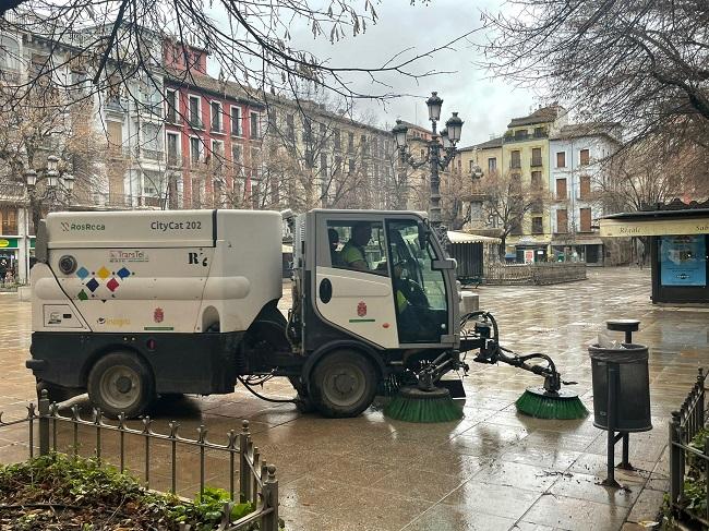 Una de las máquinas de Inagra en plena actividad.