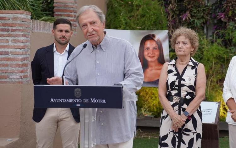Paco Lobatón, este lunes, en el acto organizado para recordar a María Teresa Fernández al cumplirse 25 años de su desaparición.