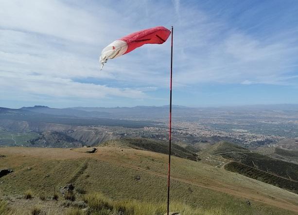 Zona de despegue de parapente en el cerro Los Majojos. 