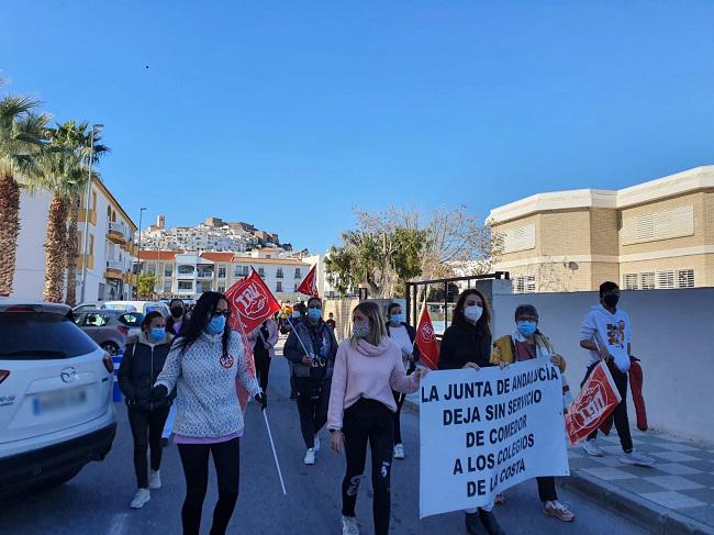 Protesta en Salobreña. 
