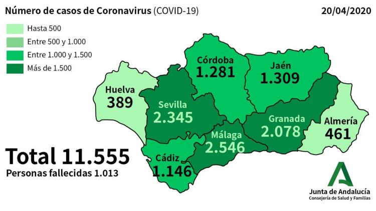 Mapa correspondiente al 20 de abril.