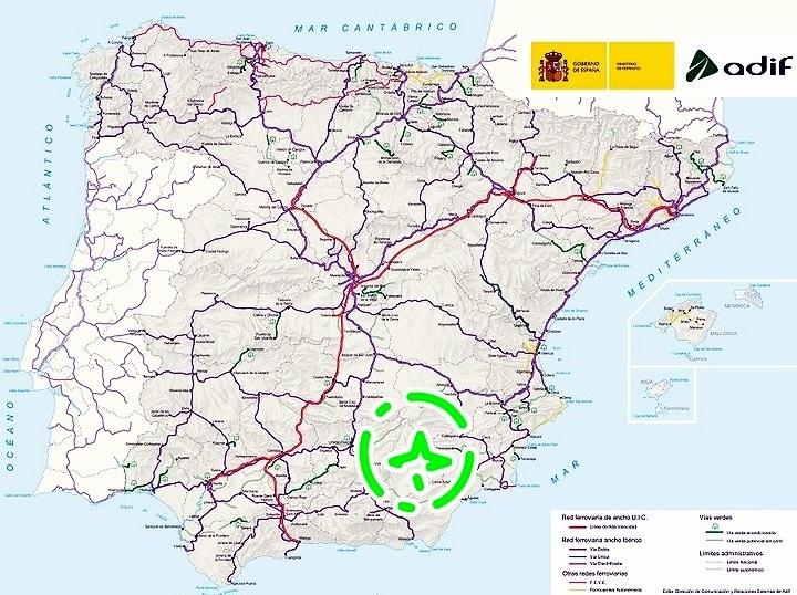 Mapa de infraestructuras de 2017.