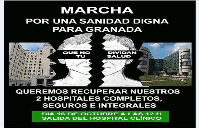 Cartel de la marcha convocada para el 16 de octubre.