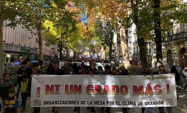 Cabecera de la manifestación de este sábado.