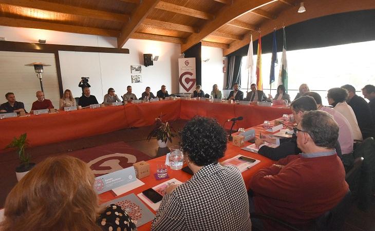 Reunión de la Mesa Provincial de la Despoblación celebrada el pasado noviembre. 