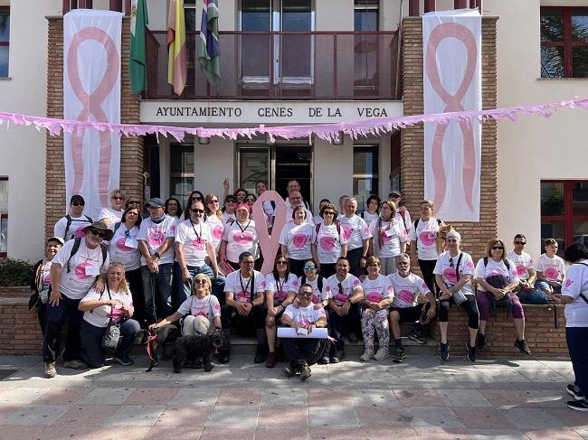 Integrantes del club El Cencerro, organizador junto al Consistorio, de la marcha.