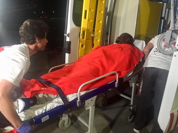 Uno de los migrantes ha sido trasladado al hospital.